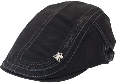 KeepSa Herren Baumwolle Vintage Style Flatcap Gatsby Ivy Irish Hat Newsboy Baskenmütze Cap