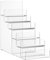 HEMOTON 6 Tier Clear Acrylic Wallet Display Stand Holder Handbag Purse Display Stands Sunglasses Jewelry Stand Cosmetic Display Racks (23X21X10cm)