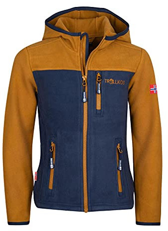 Trollkids Kids Stavanger Jacket 104, Bronze/Blue