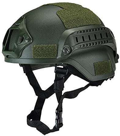 GEQIAN Taktischer Militär-Helm, Fahrradhelm, Airsoft-Ausrüstung, Paintball-Kopfschutz, für Herren und Damen, zum Fahrradfahren, mit Nachtsicht-Sportkamera-Halterung