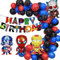 Superhelden Ballons Girlande Bogen Kit - Avenger Party Supplies Superheld Geburtstagsparty Dekoration, alles Gute zum Geburtstag Banner Superheld Folienballons für Kinder Mädchen Jungen Thema Dekor