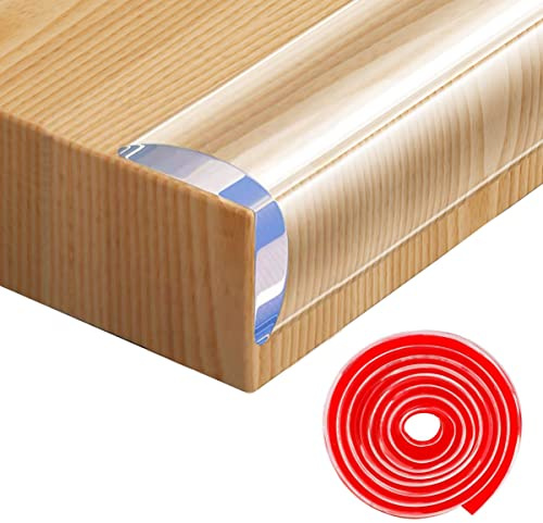 Sicherheitseckenschutz, Kanten- und Eckenschutz, Babysicherung, Sicherheitsecken, transparent, Möbel, Tisch-Eckenschutz für Möbel gegen scharfe Ecken (1,5 cm x 2 m)