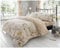 GC GAVENO CAVAILIA Floral Cheap Double Duvet Sets, Botanical Vintage Bedding, Reversible Rose Flower Botanic Quilt Cover, Natural