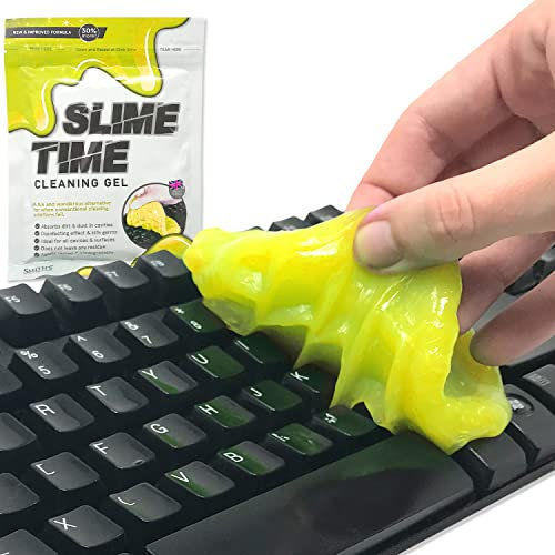 Smith’s® Slime Time Universal Cleaning Goo (Yellow) | Dirt & Dust Remover for Keyboards, Printers, Computers, Mobile Phones, Dashboards, Vents, Car Interiors, Remote Controls, Calculators & More!