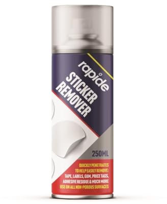 Q&H 250ML Sticker Gum & Goo Remover Spray - Effective Label Cleaner Sprays Cleans Residue Adhesive Surface Marks - Remove Sticky Labels, Chewing Gum, Masking Tape, Gel, Price Tags & Easy to Use (1)