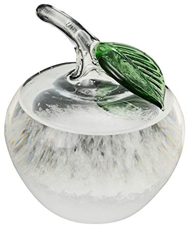 Sturm Glas Wettervorhersage, Sturm Glas Wasser Tropfen Glas Barometer Wettervorhersage Flasche Wetterstation, Wasser Tropfen Wetter Vorhersage Vorhersage, Mini Apple Glas Barometer, Wetter Geschenk