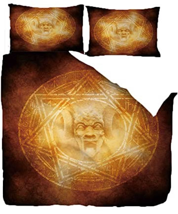 BOVZOX bettwäsche 135x200 Gelb & Rufen Bedding bettzeug Set 3 teilige bettwäsche Luxus warme bettwäsche Duvet Cover mit 2 Kissenbezug 50x75 für Baby Kinder Jungen mädchen allergiker