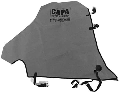 CAPA® Deichselabdeckung Deichselschutz für PKW Anhängerkupplung und Stützrad Deichsel Schutzhülle Abdeckung Abdeckplane