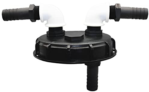 IBC Deckel Regentonnen Verbindungs Tankdeckel Kunststoff für IBC Deckel Verschlussdeckel mit Belüftung 163mm zum Nachfüllen, für IBC Cap Wassertank Zubehör Adapter Kappe (A)