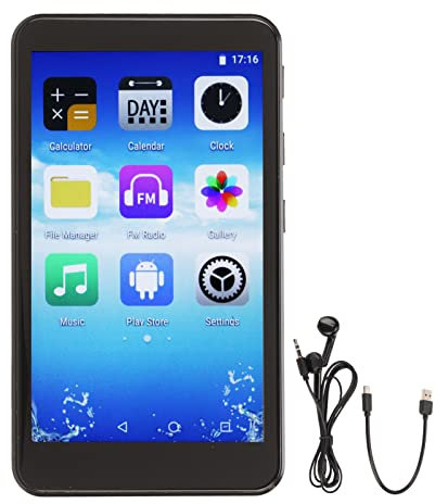 Reproductor de Mp3 WiFi con Bluetooth, Reproductor de Mp3 y Mp4 con Pantalla Táctil Completa de 4,0 Pulgadas con Altavoz, Sonido HiFi Portátil