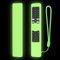 Custodia protettiva in silicone per telecomando Xiaomi Mi TV Q2, antiscivolo, lavabile, con cordino che si illumina al buio (verde)