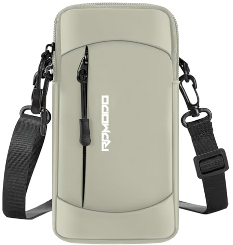 RDMODO Handyhalterung zum Laufen, wasserdichtes Armband mit Crossbody-Gurt, leichtes Laufarmband, Handyhalterung, verstellbares elastisches Laufband für iPhone Samsung 19,1 cm (7,5 Zoll)