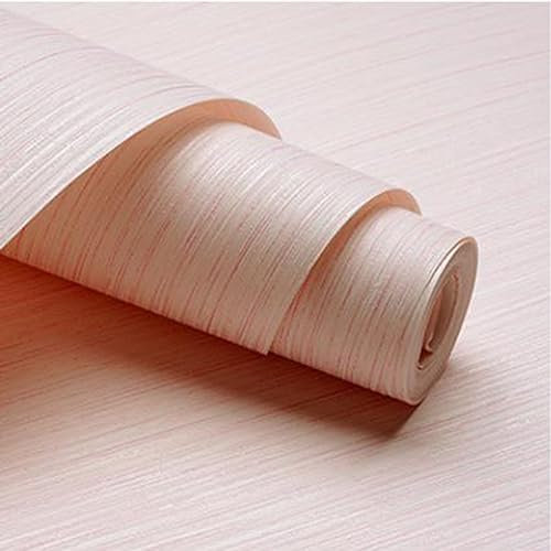 Modern Simple Plain Stripe 9.5M*0.53M Wallpaper Vertical Strip White Grey Non-Woven Non-self-Adhesive Wallpaper Blue Wall Paper (Light Pink)