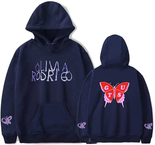 Sudaderas con Capucha Olivia Rodrigo Guts Sudaderas con Capucha Fans De La Música Hombres Mujeres Sudaderas con Capucha Unisex Sudaderas para Niños Jerseys XS-3XL-Black||XS