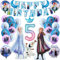 Frozen Party Luftballons, 30 Stück Frozen Geburtstag Ballons, Frozen Thema Party Ballons, Elsa Prinzessin Folienballon, Frozen Ballon Geburtstagsdeko, für Geburtstag 5 Jahre Mädchen
