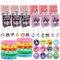 Clvsyh Juego De Regalos De CumpleañOs, 48 Piezas Regalos De Fiesta Para NiñAs, Con Pulseras De Silicona Insignia Bolsas De Regalo Llaveros, Para Fiesta De CumpleañOs Infantil