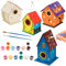 VEUWOLM 4 Stück DIY Vogelhaus Bausatz für Kinder, Bird House Construction Kit, Vogelhaus Bausatz Handwerk für Kinder, Spielzeug Geschenke für Jungen Mädchen