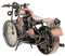 AOKWAWALIY Horloge Maison Décor Moto Nouveauté Réveil Sculpture de Moto en Métal Radio Chevet Horloge Réveil Numérique Horloge de Moto Décoration d'Intérieur Horloge de Nuit Horloge de Chevet Enfant