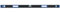 GEPCO Wasserwaage Industrie 60 80 120 200 cm Aluminium 0.8 mm Richtwaage Messwaage Bauwaage 3 Libellen Lineal 2 Griffe Magnetisch Messtoleranz: 0,5mm/m 200 cm