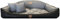Dogs4Life Waschbar Orthopädisches Hundebett Hundekissen Hundesofa Hundekorb für Kleine Mittelgroße Grosse Hunde S - XXL Personalisiert mit Namen (XL, Grau)