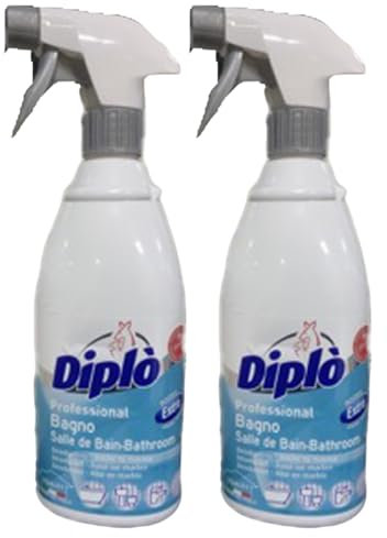 Spray Professional Bagno, Extra Profumato. Detergente Igenizzante Su Tutte Le Superfici Del Bagno. Formula innovativa a base alcalina (e non acida) può essere utilizzato anche su marmo 700ml (2 Spray)