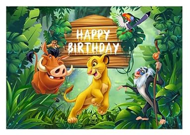 Toile de Fond Décoration Roi Lion Photographie Fond Lion King Bannière Toile de Fond Roi Lion Toile de Fond Decor Lion King Toile de Fond Deco Roi Lion Fond d'anniversaire Lion King Toile Peinture