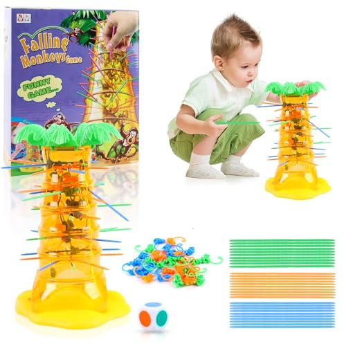 JWTRSVTY Affenalarm Familien Spiele, Affenalarm Spiel, Würfelspiel Für Die Famili, Affenalarm Spiel Multiplayer Tischspiel Spielzeug Für Kinder Adb 3 Jahren