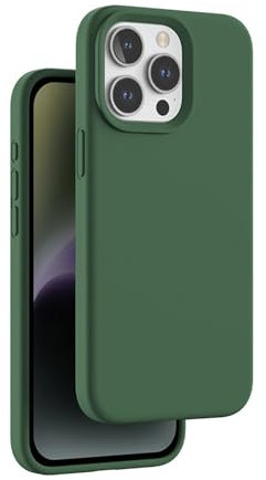 FANNTAKO Compatible with iPhone 15 Pro Case,Skinny Soft Liquid Silicone Cases,Shockproof Phone case,Anti-Scratch Full Body Protective Mobile Phone Cover(Alpine Green)