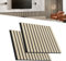 LZQ Akustikpaneele Echtholz Furnier 2er Set Wandverkleidung 60 x 60 cm Wandpaneele Lamellenwand Schalldämmung Holzpaneele Wand Akustikplatten Wanddekoration für Wohnzimmer Flur Büro (Holzfarbe)