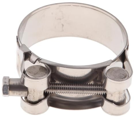 Stainless Steel Quick Release V Band Clamp Flange Kit For 32-55mm Motorcycle Exhaust Compatible Accessories(48-51MM)