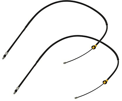 ATEC 2x Handbremsseil Scheibenbremse Hinterachse Kompatibel mit PEUGEOT 206 CC (2D), 206 Schrägheck (2A/C), 206 Stufenheck, 206 SW (2E/K)