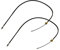 ATEC 2x Handbremsseil Scheibenbremse Hinterachse Kompatibel mit PEUGEOT 206 CC (2D), 206 Schrägheck (2A/C), 206 Stufenheck, 206 SW (2E/K)