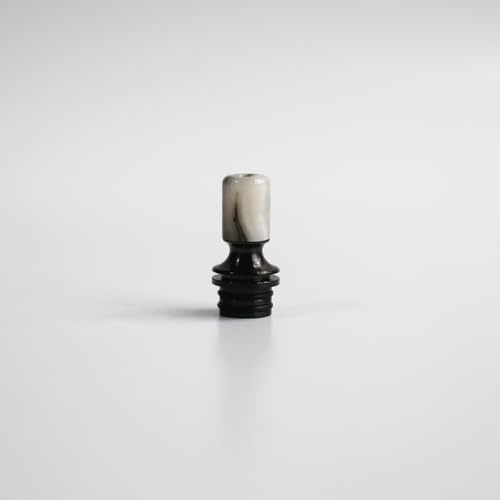 WratryParts Replacement 510 Universal Mouthpieces Drip Tip for 510 Tank RTA Atomizer (Black-White)