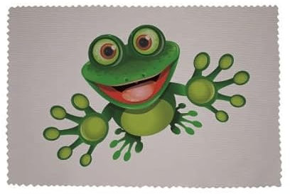 U24 Brillenputztuch Frosch Motiv Nr. 7 Fahne Flagge Glasreinigungstuch Microfasertuch