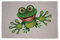U24 Brillenputztuch Frosch Motiv Nr. 7 Fahne Flagge Glasreinigungstuch Microfasertuch