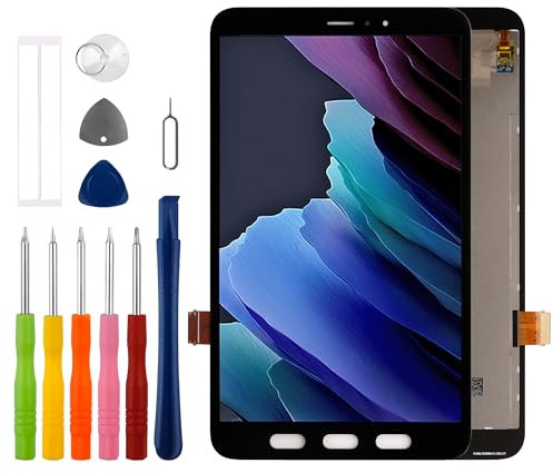 Écran LCD 8 compatible avec Samsung Galaxy Tab Active3 Écran LCD tactile Digitizer Montage avec kit d'outils de réparation
