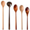 Cucharas De Madera A Largo Plazo De Cocina - Utensilio De Cocina Mango Larga | Cucharadas De Cucharadas De Sopa De Madera | Cuchara De Mezcla De Mango De Mango Largo | Utensilios De Cui