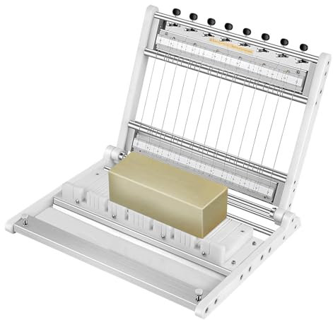 HSSMEUR Coupe-Fils de Savon Artisanal,Machine de découpe de Savon réglable,Coupe-Bougies Multi-Fils pour Beurre,Fait Maison