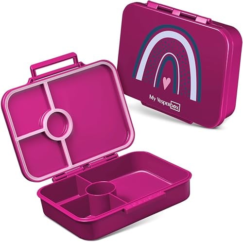 My Vesperbox® Brotdose für Kinder mit Fächern [BIA] - Lunchbox mit Trennfächern - Bento Box - Jausenbox - Brotzeitbox für Schule & Kindergarten - Vesperdose für Jungen & Mädchen