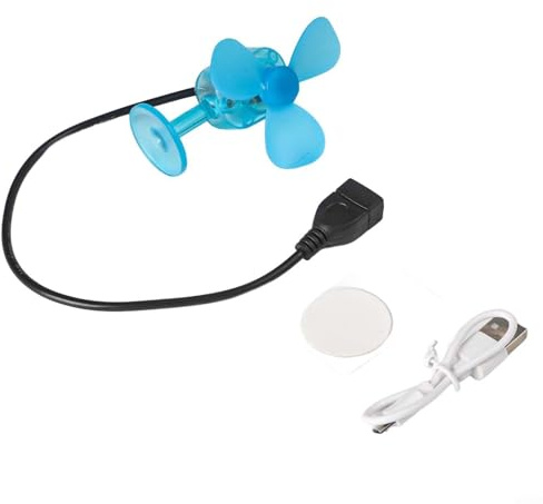 CWOQOCW Windkraft-USB-Generator, 5 V, Ladegerät, tragbarer Windturbinen-Ventilator für Elektrofahrzeuge, Handy, 8 cm