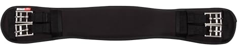 Imperial Riding Dressurgurt IRH Memory Foam, anatomischer Sattelgurt mit Memoryschaum, Schwarz, 60cm