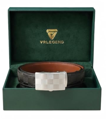 VRLEGEND Geschenke für Männer,Premium Gürtel Herren Ledergürtel aus Echtem Rindsleder Edle Automatik Edelstahlschnalle Luxuriöse Leder Geschenkbox