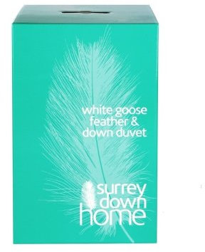 Surrey Down Home White Goose Feather And Down Duvet/Quilt, 13.5 Tog, Super King