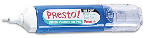 Pentel ZL31W Presto! Multipurpose Correction Pen, 12 ml, White