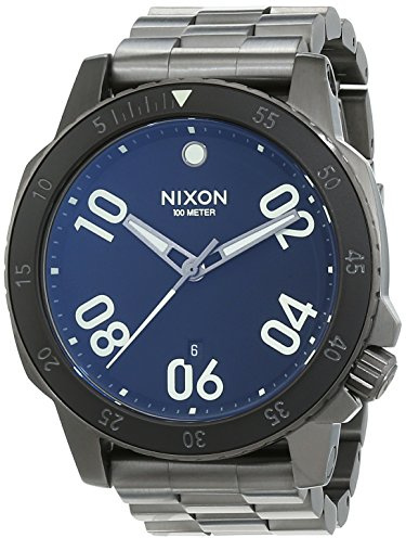 Nixon Herren-Armbanduhr Ranger Analog Quarz Edelstahl beschichtet A5061418-00