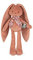 KALOO - Lapinoo - Pantin Lapin - Baby Plüsch Jersey und Strick - 25 cm - Farbe Terracotta - Sehr weiches Material - Geschenkbox - Ab Geburt, K969941