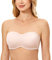 DELIMIRA Soutien Gorge sans Bretelles Grande Taille Invisible avec Armature Bandeau Minimiseur sans Rembourrage Rose fumée 105C