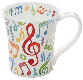 generich Dunoon Kaffeebecher Musik Jura Upbeat Kaffeetasse Tasse Noten Notenschlüssel