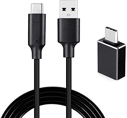 weishan Cable tipo C a USB compatible con Focusrite Scarlett Solo (3ª generación), Scarlett 2i2 (3ª generación), interfaz de audio USB, 2 metros, negro