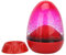 Pssopp Egg Shape Volcanic Sand Clock Liquid Hourglass Timer Volcano Eruptions Hourglass Ornaments with Base Home Office Table Decoration Gift for Men Women
